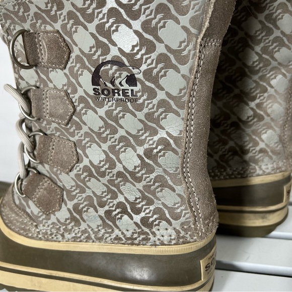 SOREL BOOTS rare print 1964 PAC waterproof winter rain snow VGC SIZE 7 women’s - Picture 4 of 11